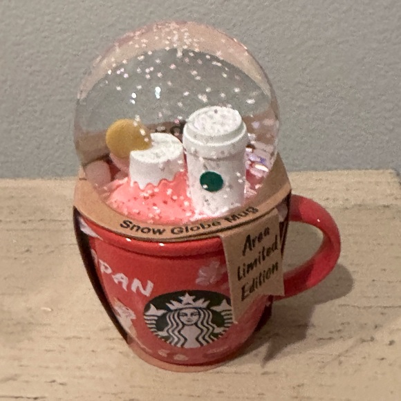 Starbucks Japan Limited Edition Espresso Cup Mug with Snow Globe NEW - Picture 1 of 4